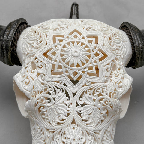 Konstellation | Handgeschnitzter Büffelschädel