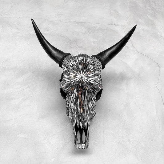 Mosaikglas | Kuhschädel